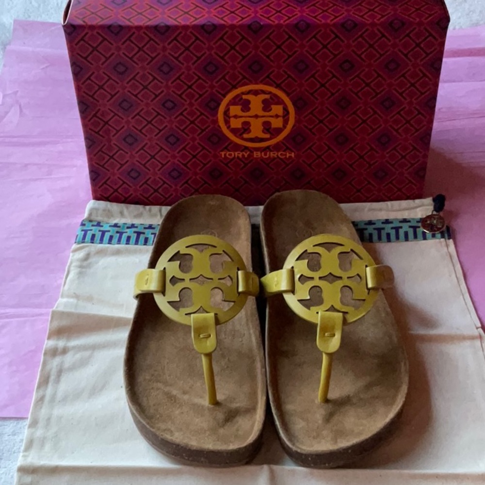 ☁️ TORY BURCH MILLER CLOUD SANDALS ☁️ SIZE 7 ☁️ - Picture 9 of 16